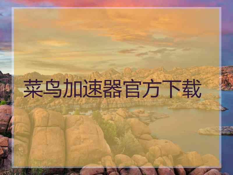 菜鸟加速器官方下载
