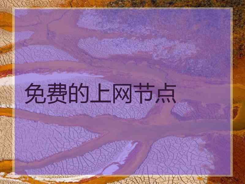 免费的上网节点
