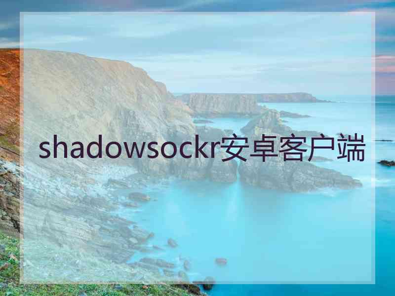 shadowsockr安卓客户端