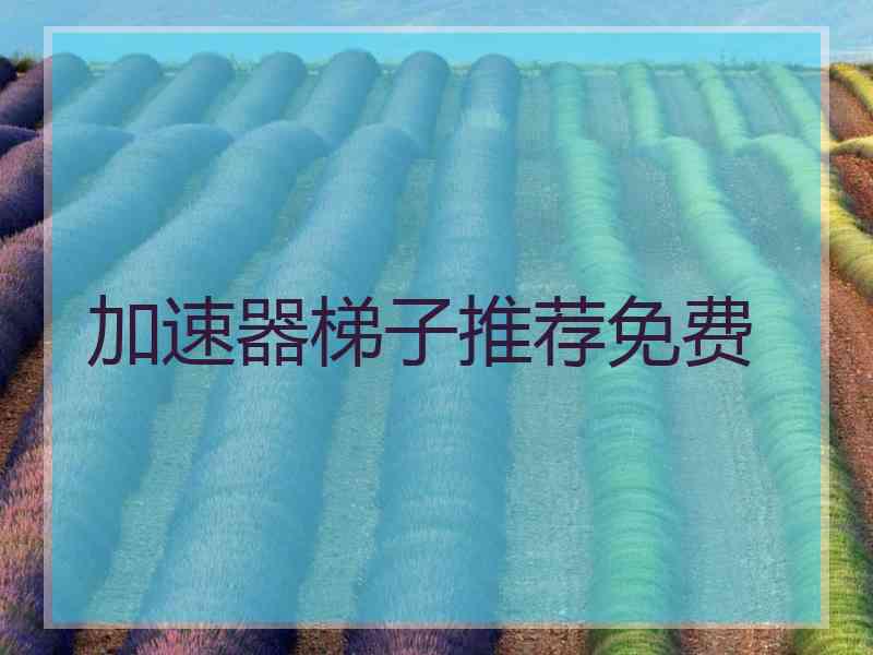 加速器梯子推荐免费