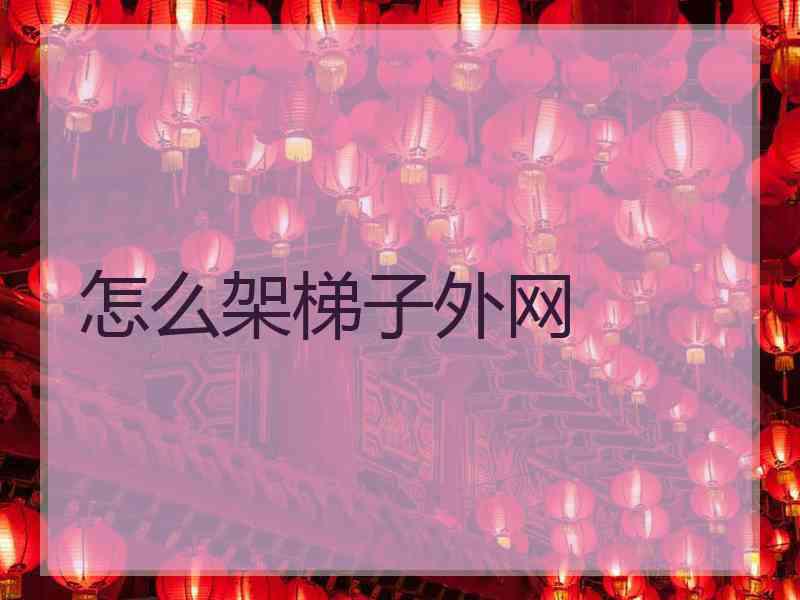 怎么架梯子外网