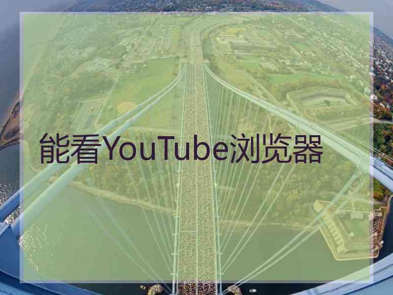 能看YouTube浏览器