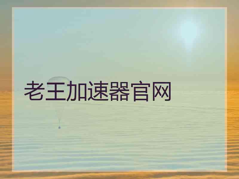 老王加速器官网