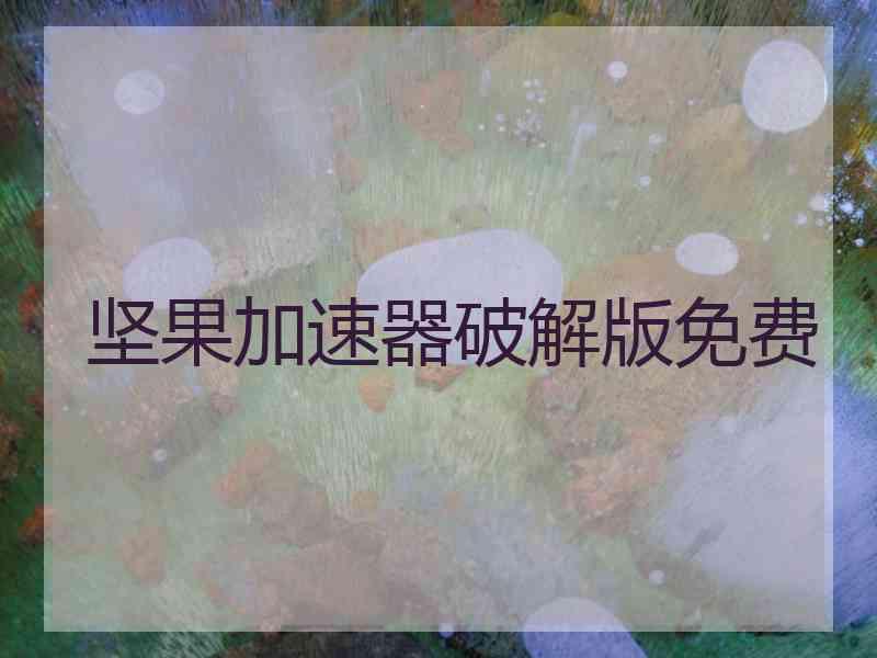 坚果加速器破解版免费
