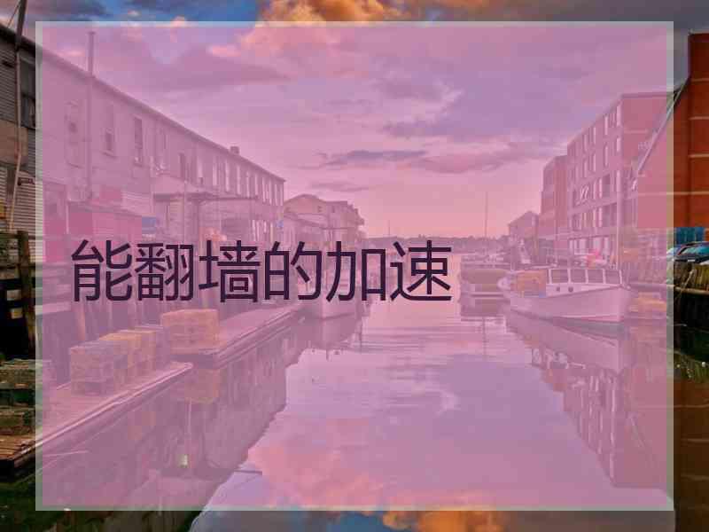 能翻墙的加速